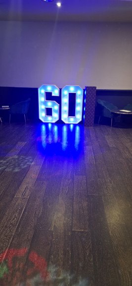 Our colour changing 4ft LED Letters and Number all handmade