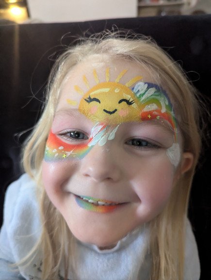 Rainbow facepaint