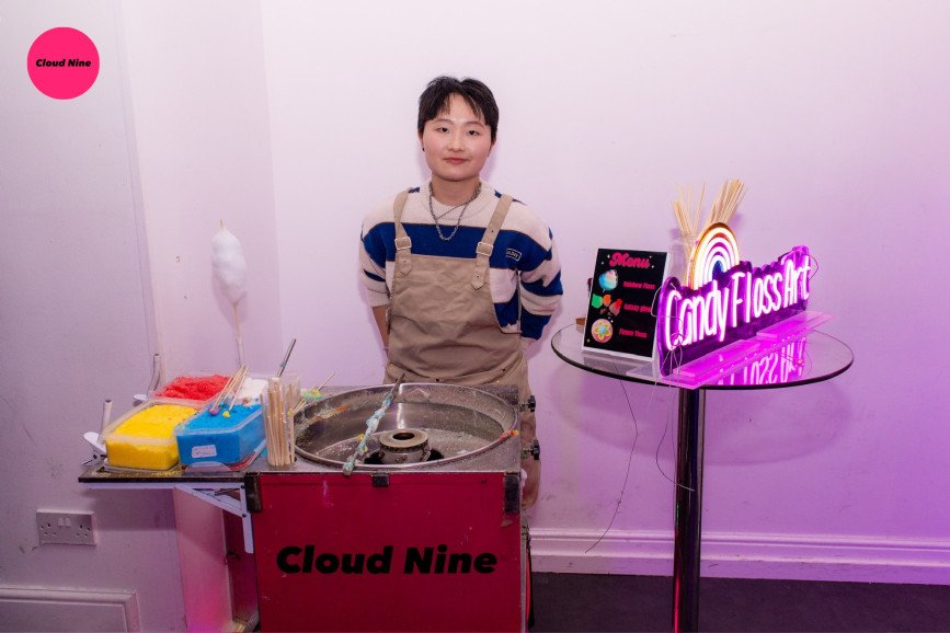 Candy Floss Artist and Set up