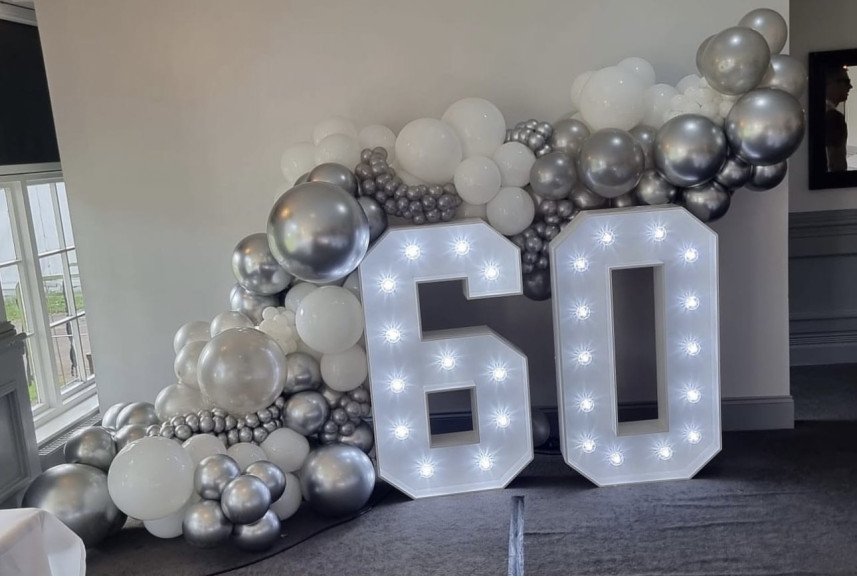 "Counting moments, creating memories! Elevate your event with our stunning balloon garland featuring four eye-catching numbers. Transform any occasion into a celebration to remember! 🎈✨ #