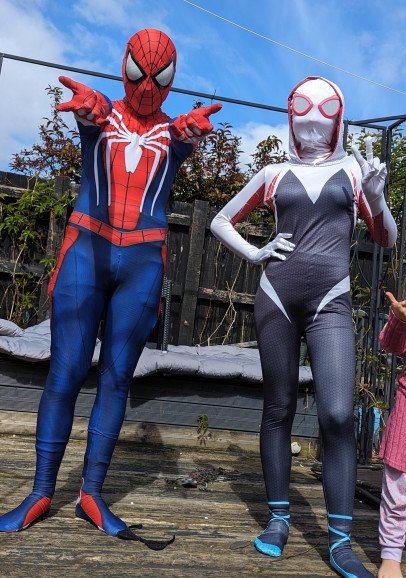 Spiderman and ghost spider