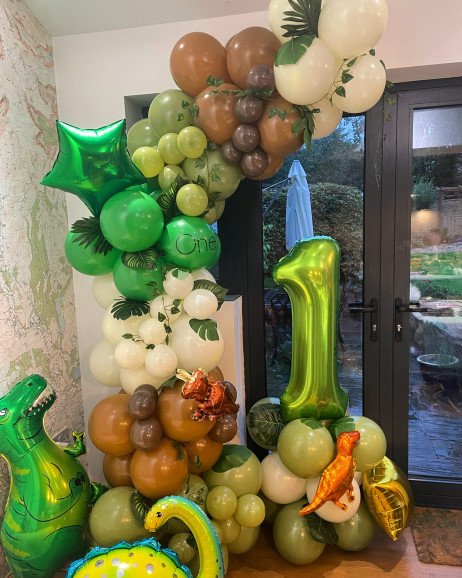 Dinosaur Themed Balloon Garland