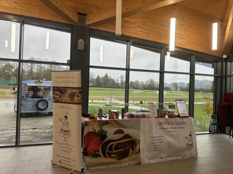 Indoor stall at St George's college, Weybridge