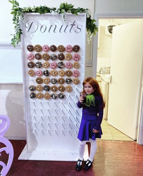 Donut Wall for a fancy dress party