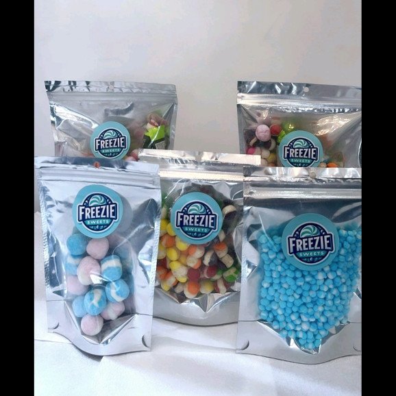 Tiktok viral freeze-dried sweets. Available in Millions, Skittles, bon bons and a mix bag. Intense 
flavour and texture.