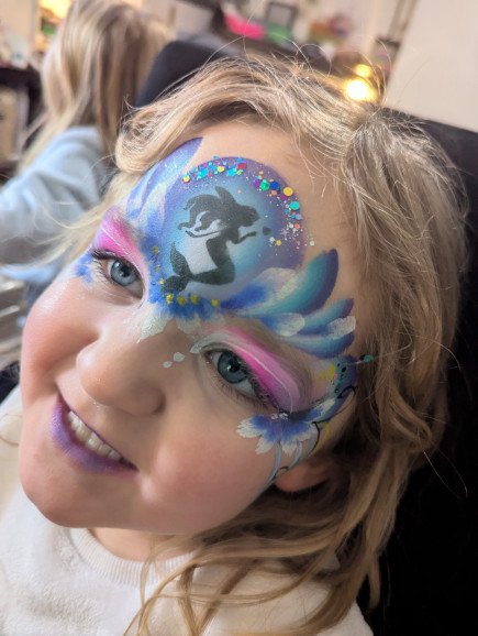 Mermaid face paint