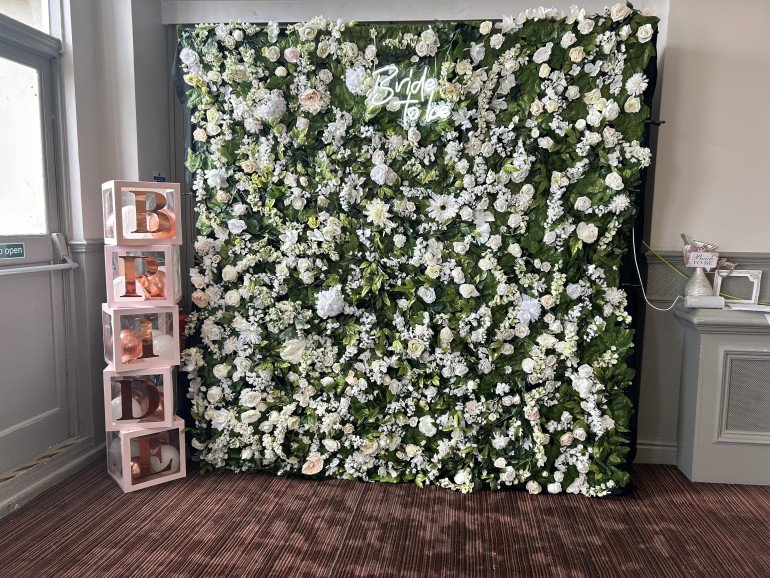 Bride to be Flower Wall