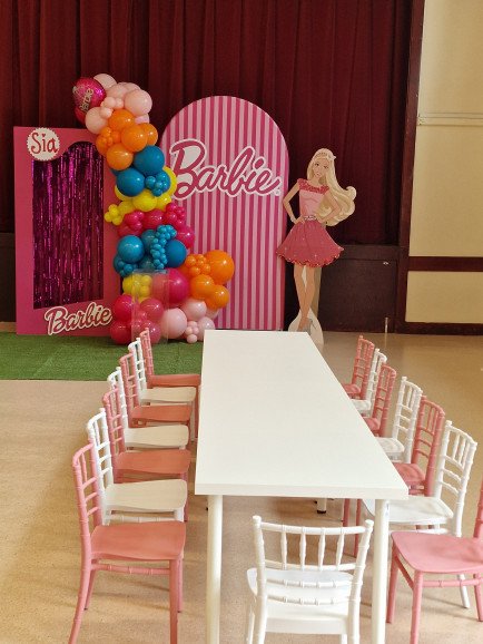 Children chairs and tables. 
Available for your kids party