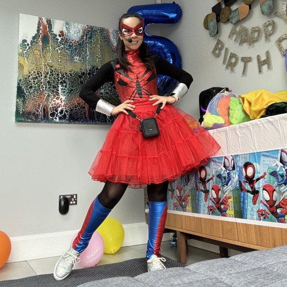 Spider-Girl Costume for Superhero Party Theme