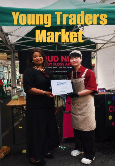 Award winning candy floss art at Portobello Market and Chatsworth Market