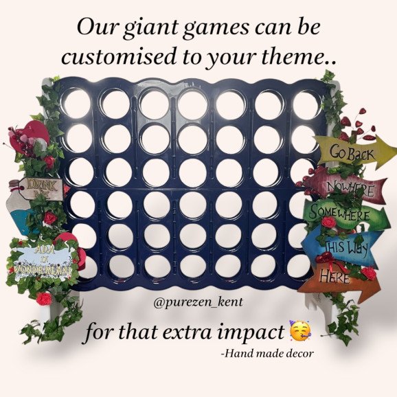 Bespoke giant games customised to any theme