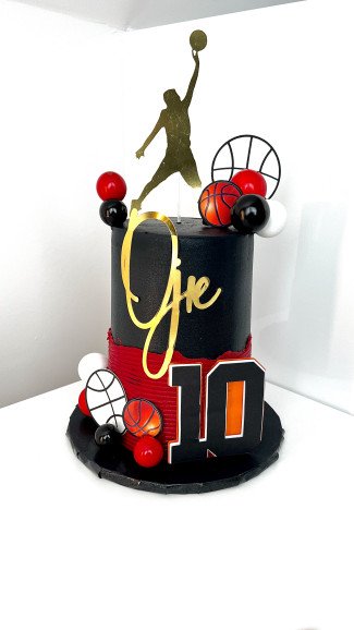 Jordan 10 Basket Ball Themed Cake by Sensational Cakes and Desserts