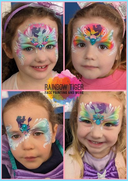 Beautiful face painting from my Best Party package.