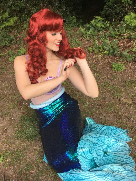 Our Little Mermaid is available in both fishtail and ballgown