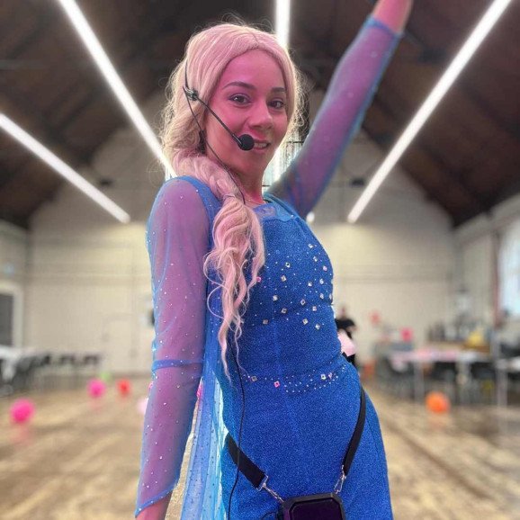 Elsa costume from Frozen I for Frozen themed parties