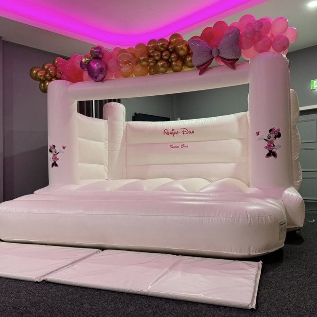 White Bouncy castle