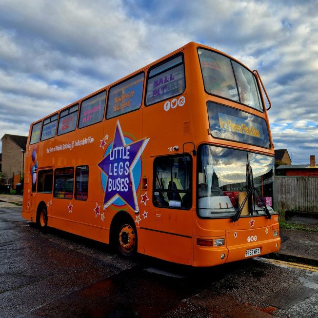 Double decker childrens party bus