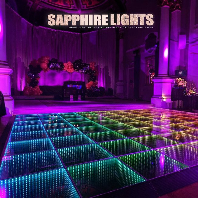 3D Infinity Dancefloors & Light up letter/Number Hire