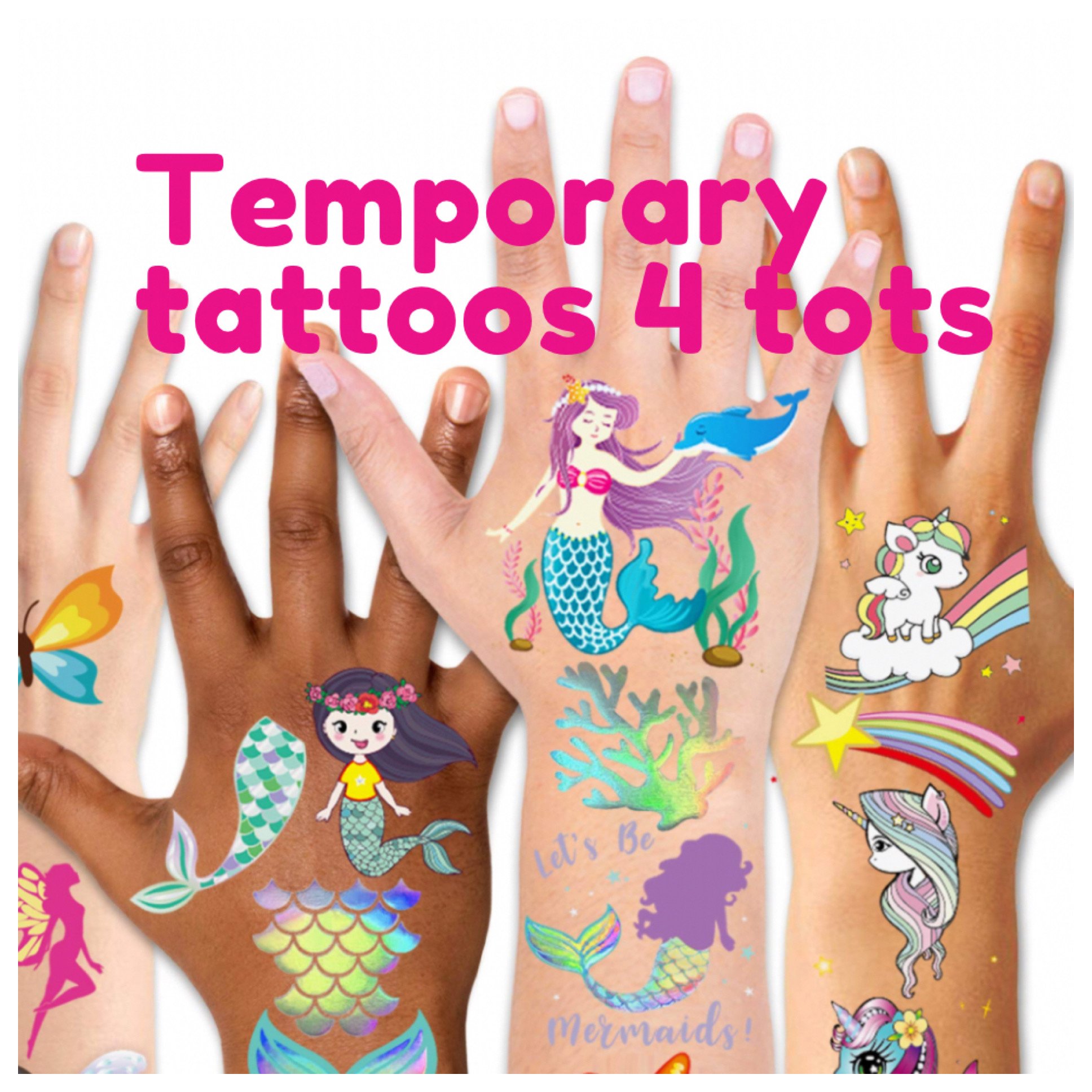 Temporary tattoos for kids's events